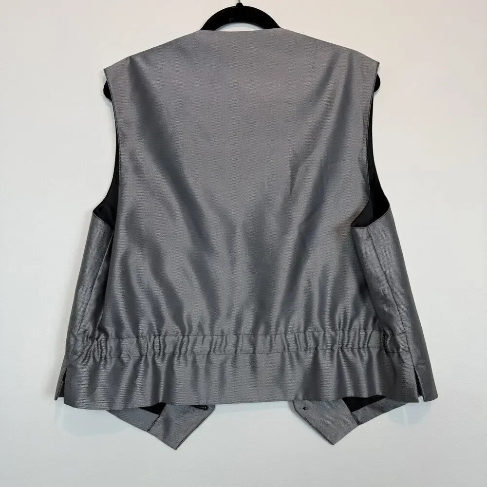 Rolfe Formal silver metalllic waistcoast vest size large suit